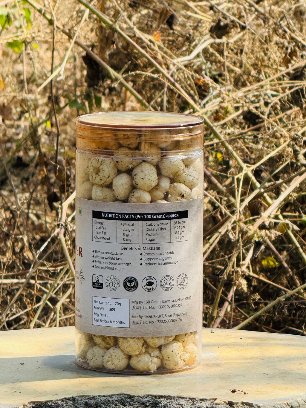 Black Pepper Roasted Makhana